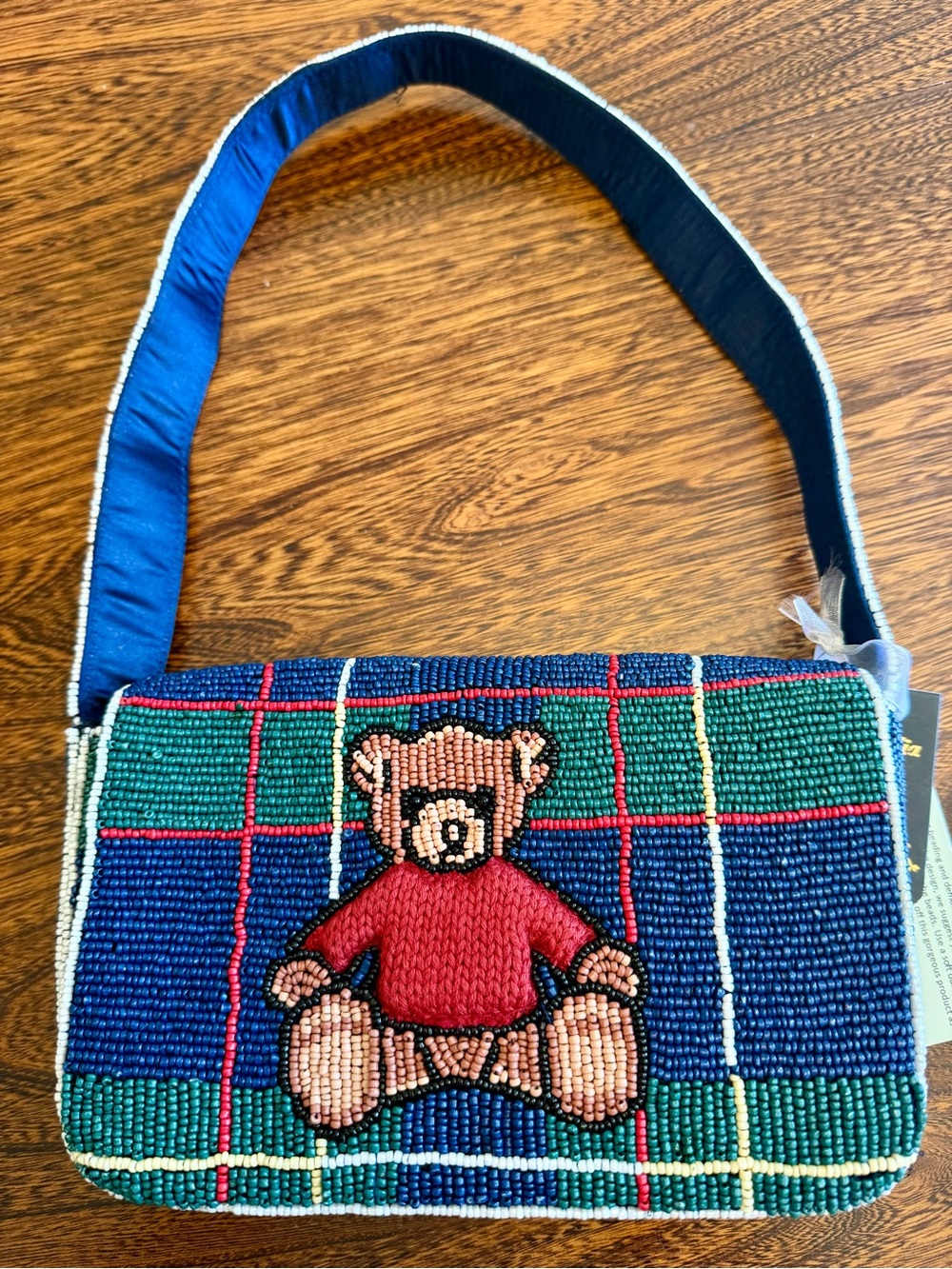 VIRAL-Ralph Lauren Inspired Adorable Teddy Bear Beaded Bag